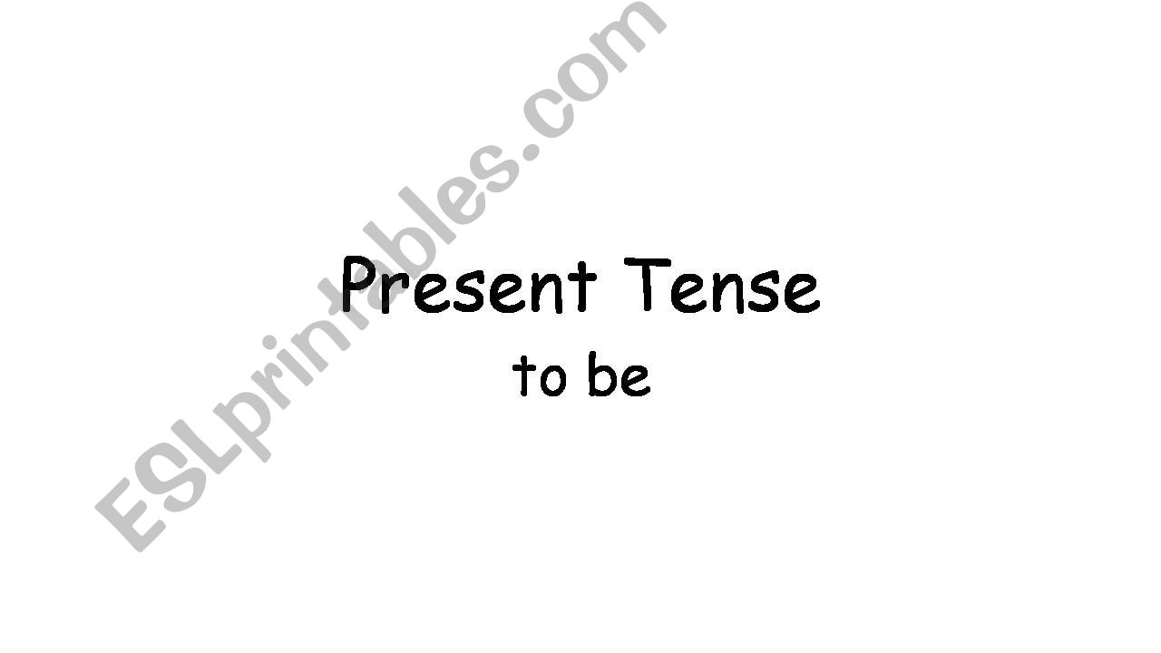 Present tense to be practice  powerpoint