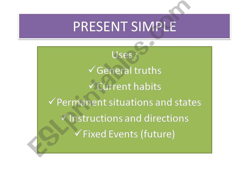 Present Simple powerpoint