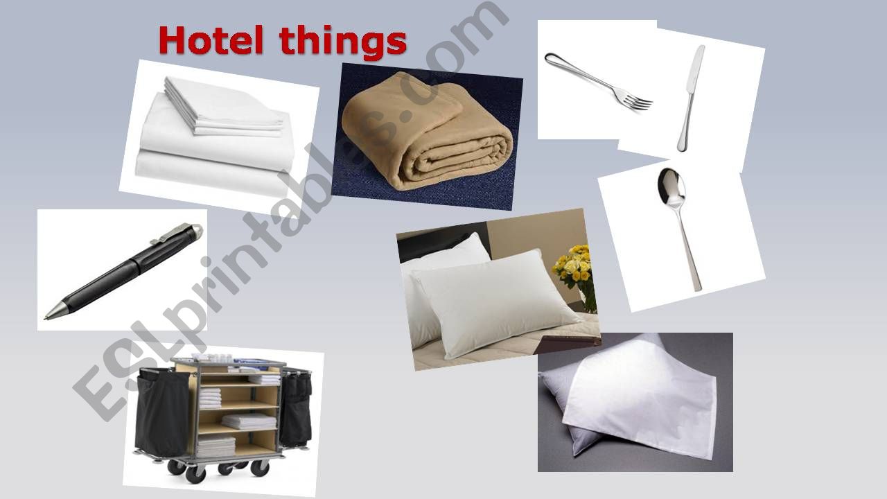 Hotel Things - Language and Prepositions