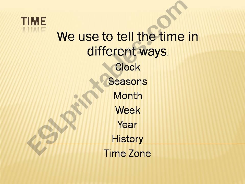 Time Idioms powerpoint