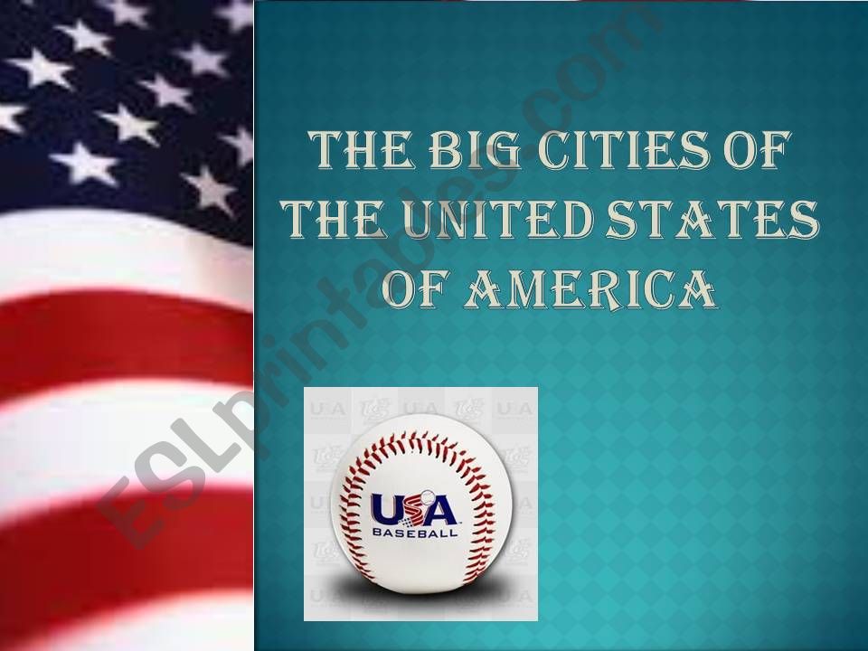 The Biggest Cities in the USA powerpoint