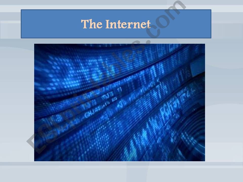 The Internet powerpoint