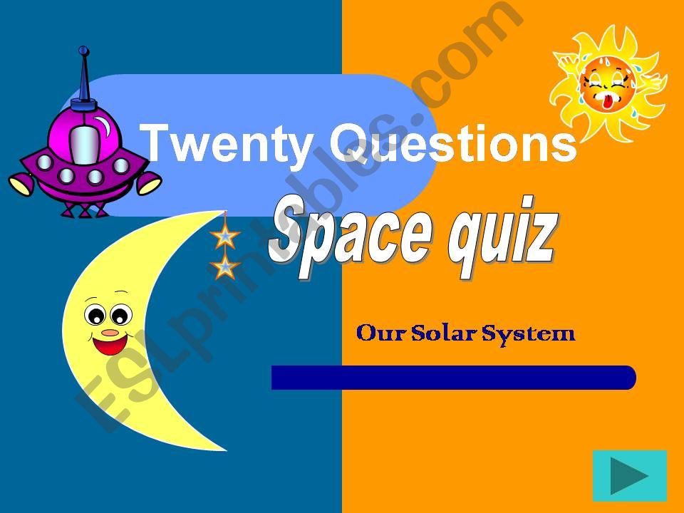 Space 20 questions powerpoint