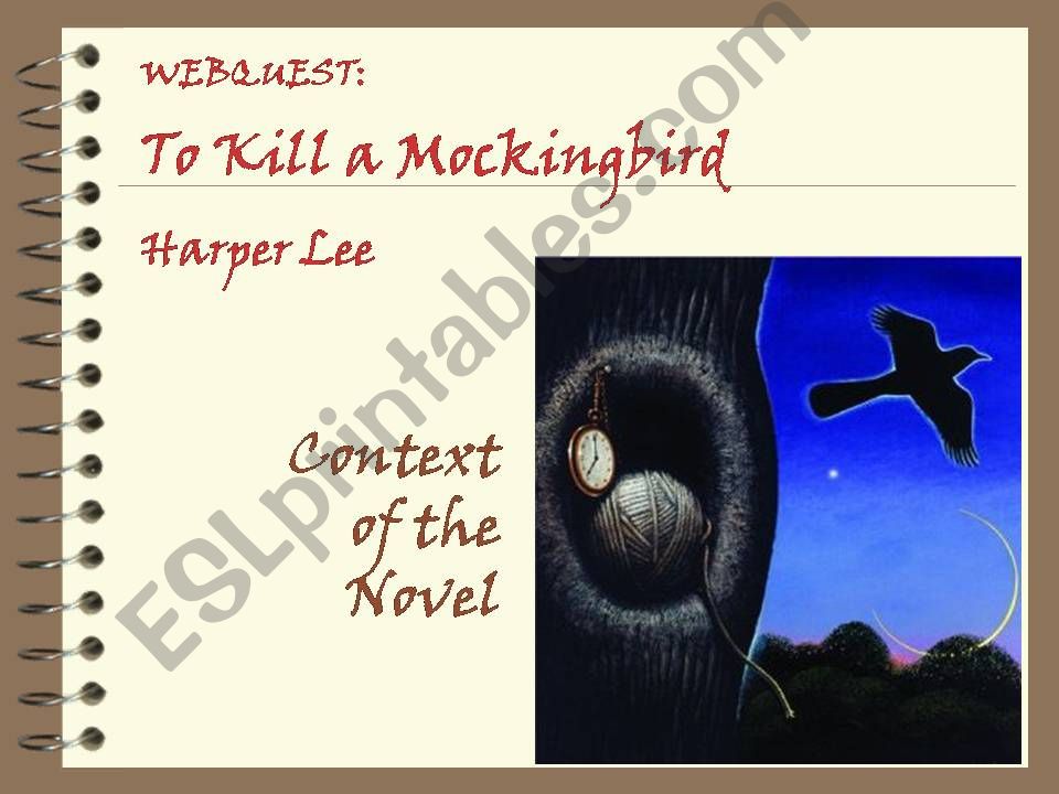 To Kill a Mockingbird - Webquest