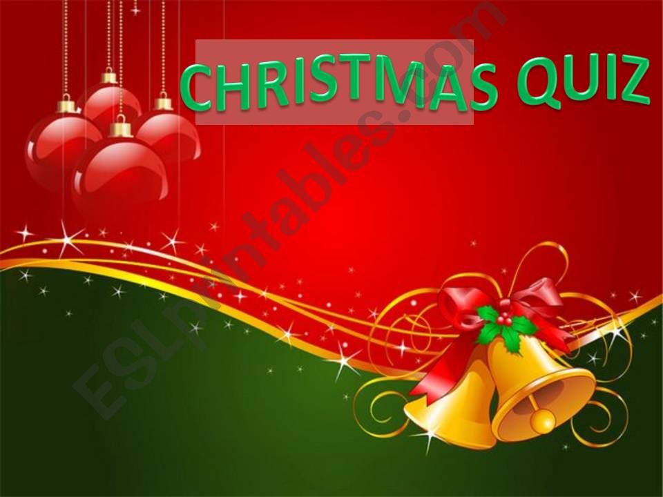 Christmas Vocabulary Quiz powerpoint