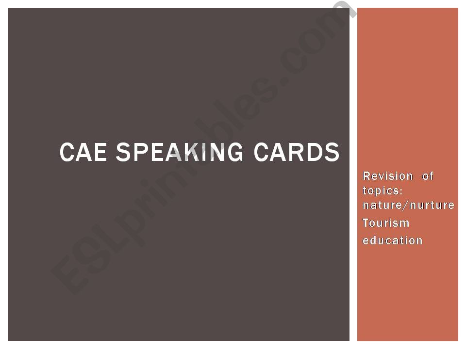 Advanced speaking topics powerpoint