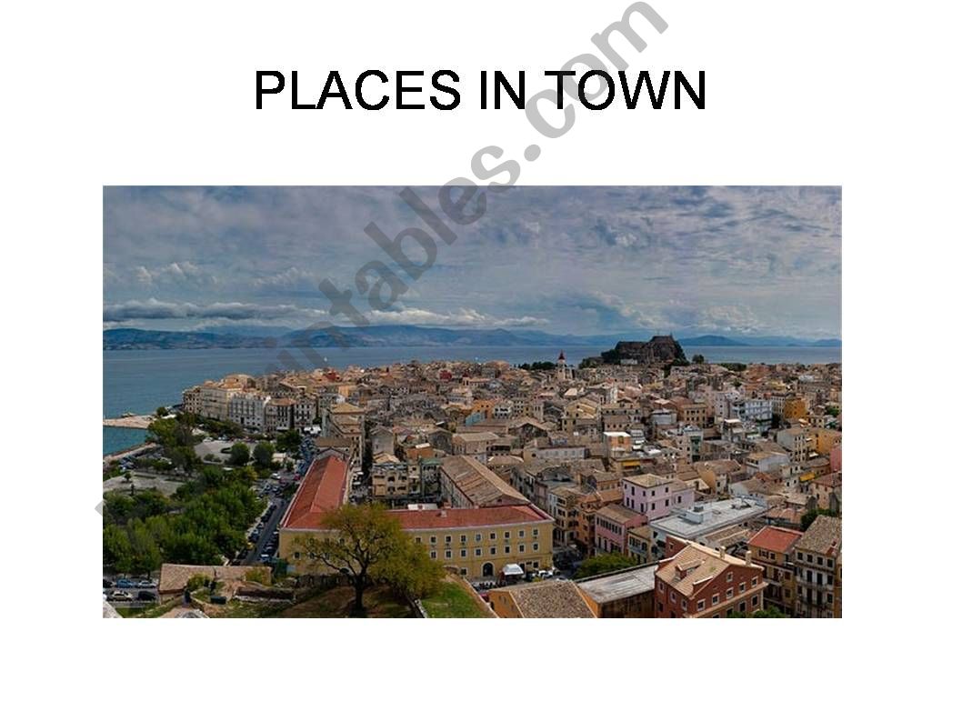 Places In Town powerpoint