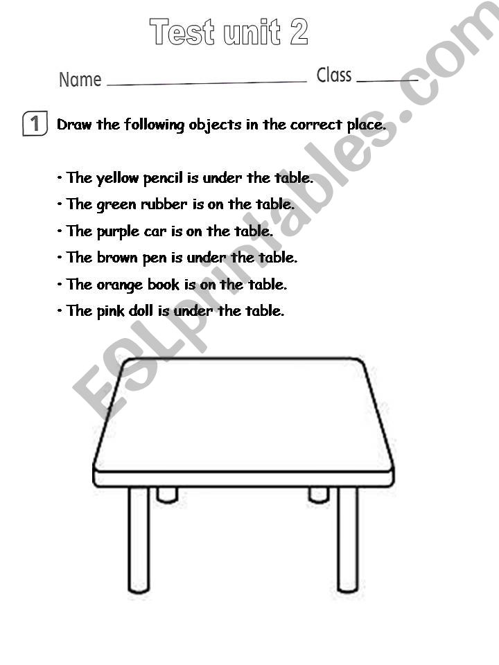 Test for first primary level powerpoint