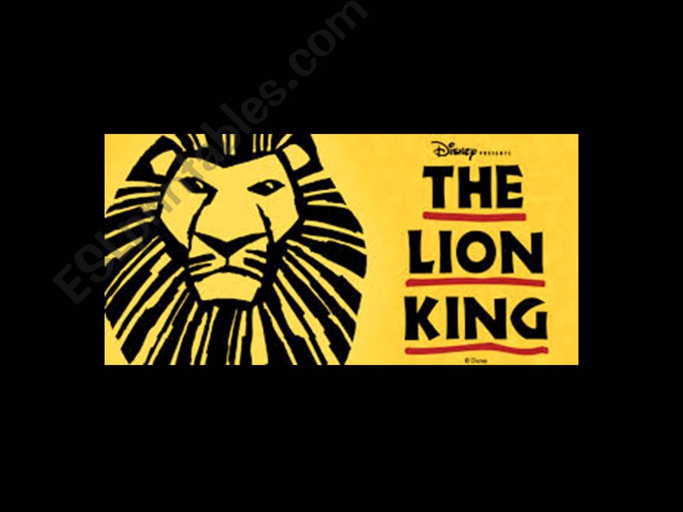 Lion King Powerpoint with Vocabulary and Idioms