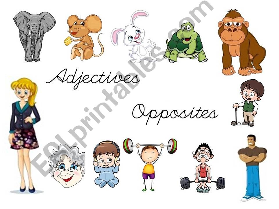 ADJECTIVES / OPPOSITES  powerpoint