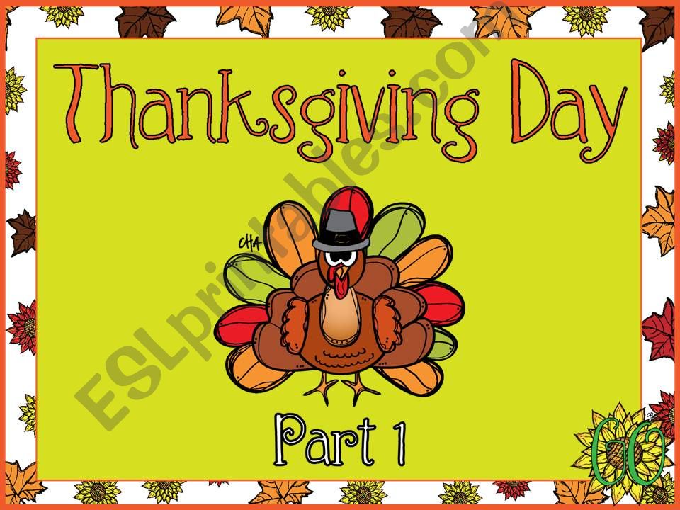 Thanksgiving Day (1 - 2) powerpoint