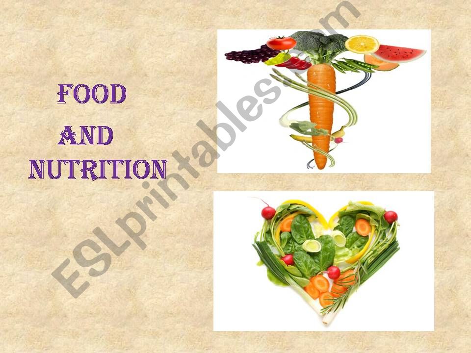 FOOD AND NUTRITION powerpoint