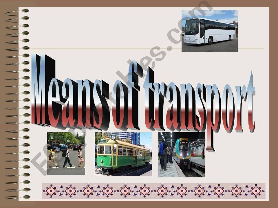 means of transport  powerpoint