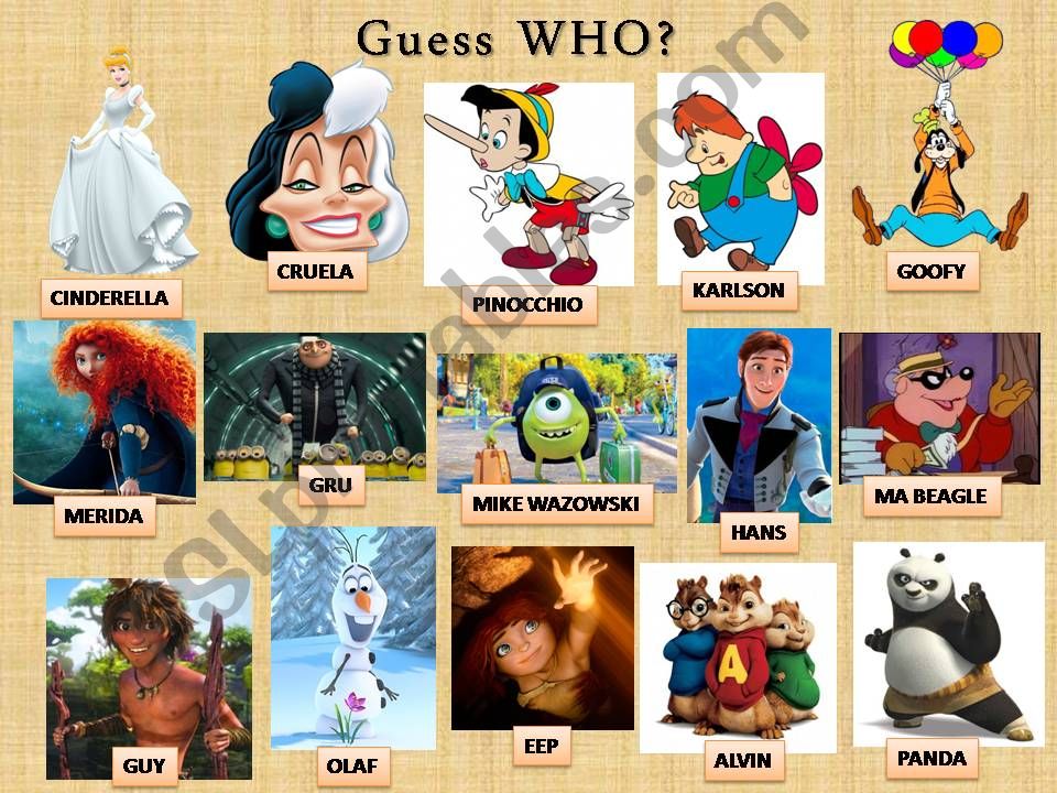 ESL - English PowerPoints: Guess WHO Game
