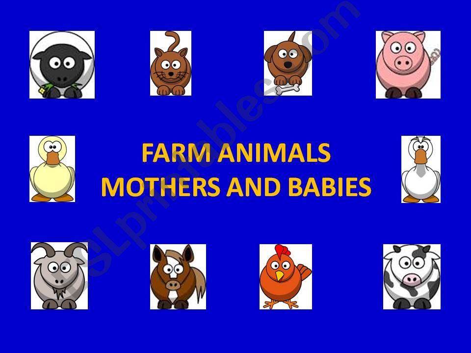 Farm Animals - Mothers and Babies Pt 1 of 4