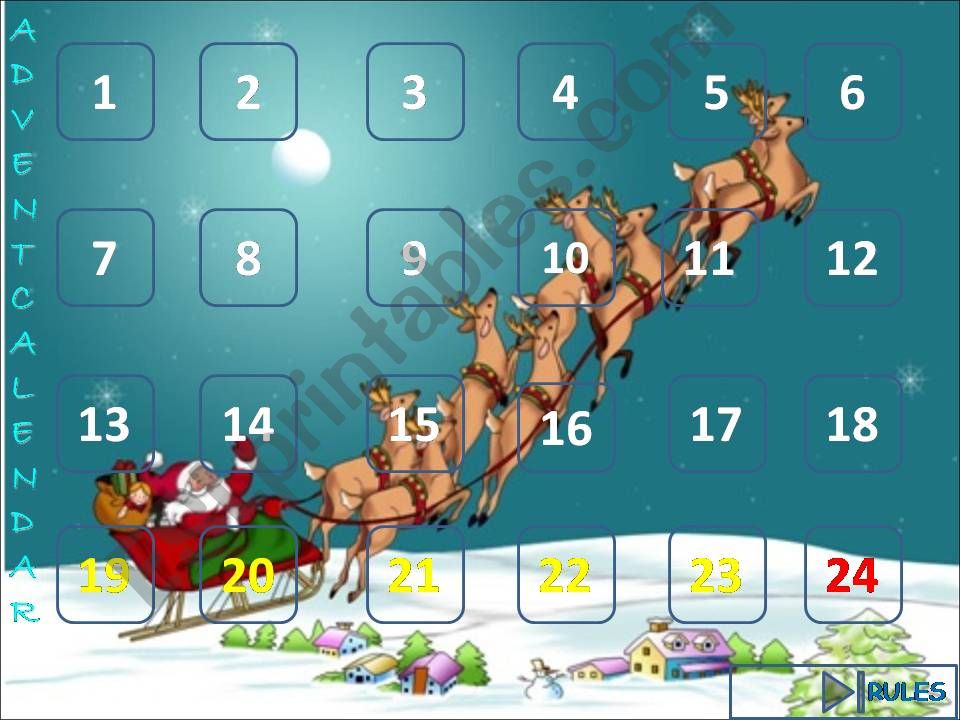 Advent Calendar - Christmas Activities