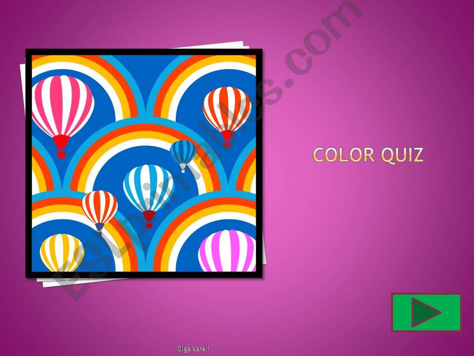 Color Quiz powerpoint