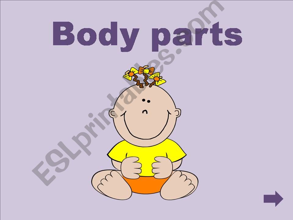 Body parts - choose the right word - game