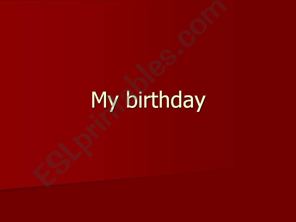 Birthday-Happy birthday powerpoint