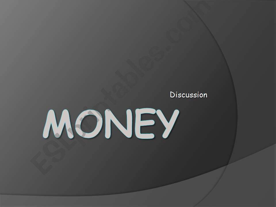 Money - Conversation powerpoint