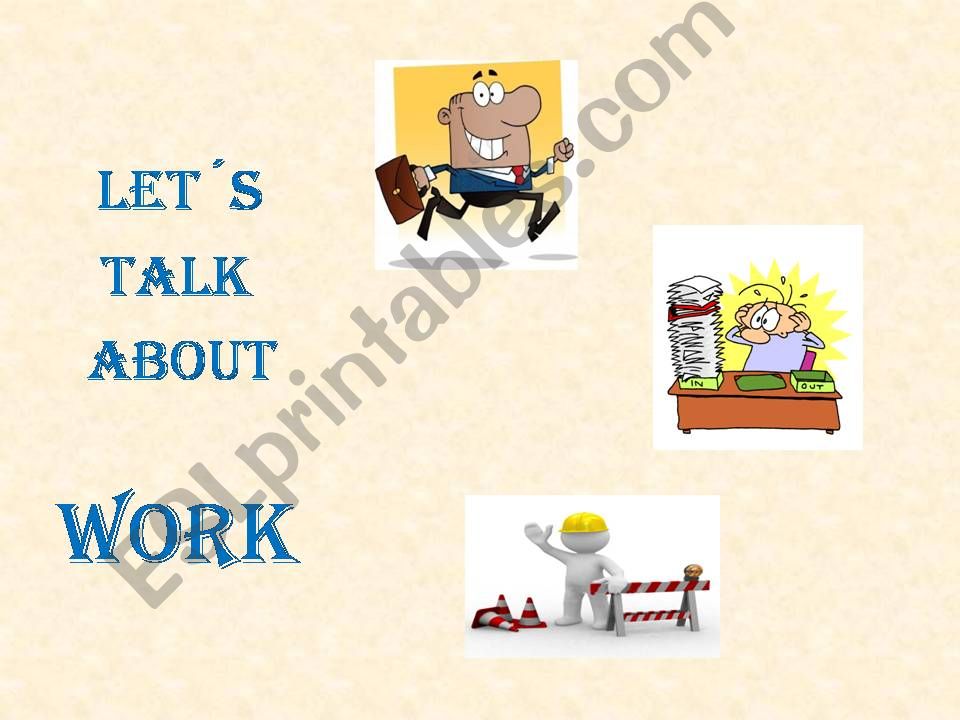 LETS TALK ABOUT JOBS powerpoint