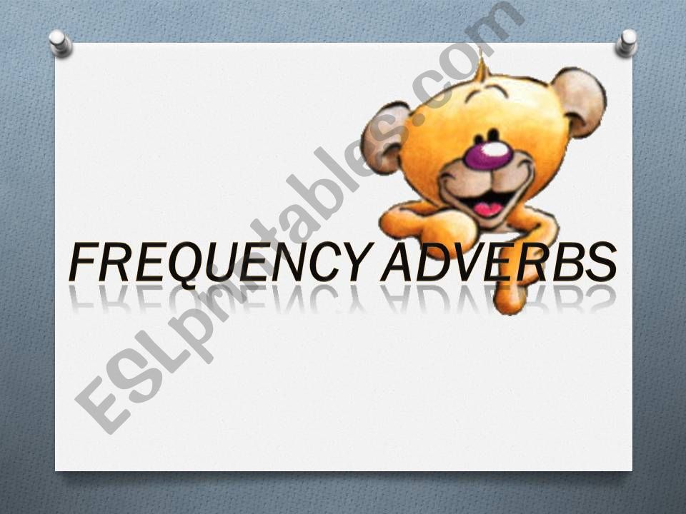 Frequency adverbs powerpoint