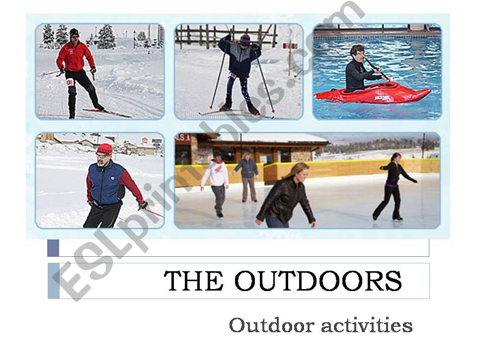 Outdoor Activities powerpoint