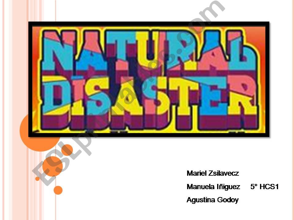 NATURAL DISITERS powerpoint
