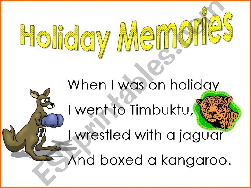 Holiday Memories powerpoint