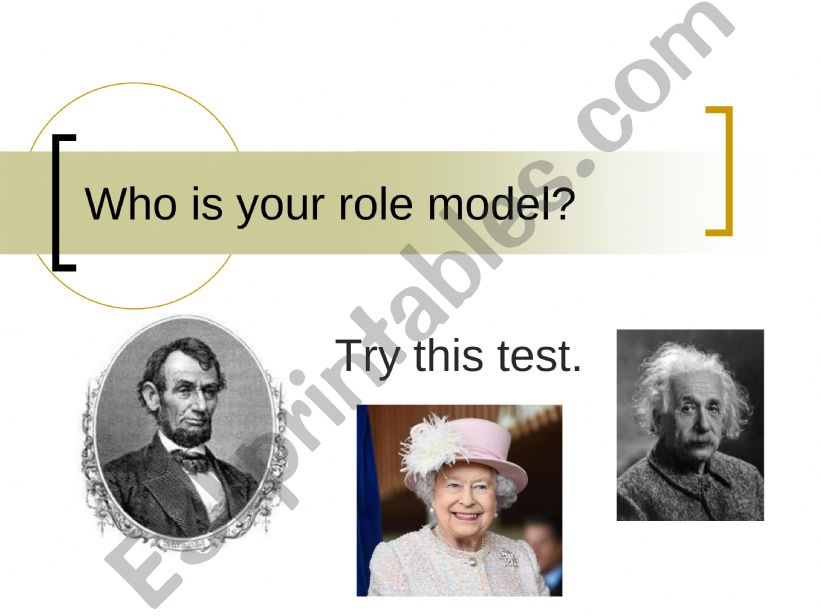 Who Is Your Role Model? powerpoint