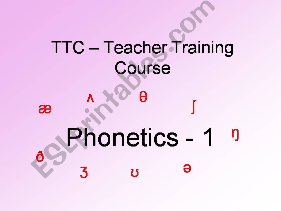 Phonetics powerpoint