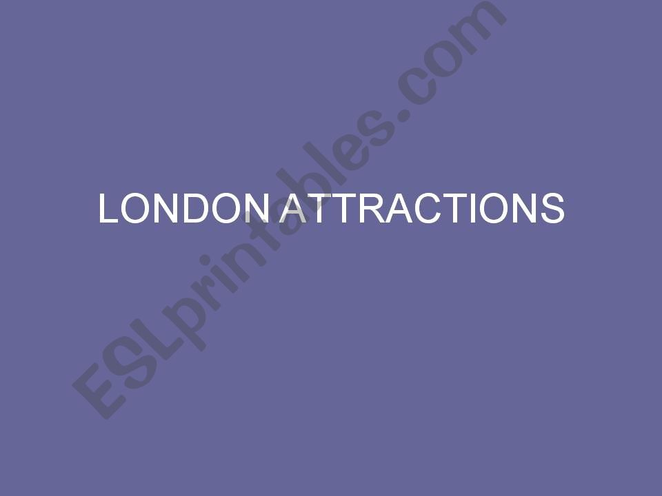 London Attractions powerpoint