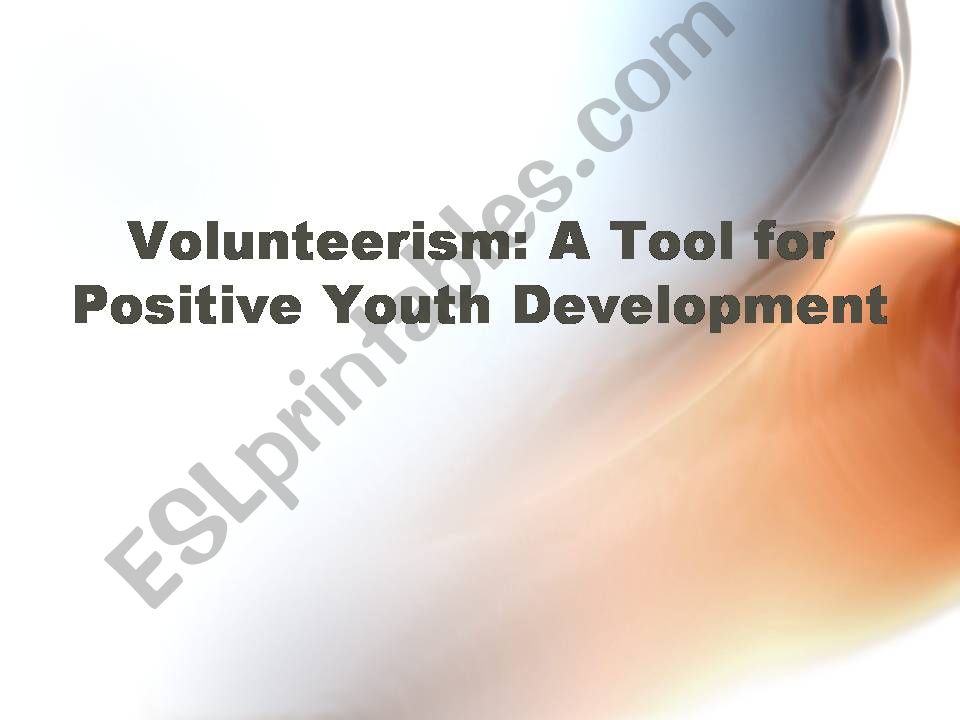 volunteering powerpoint