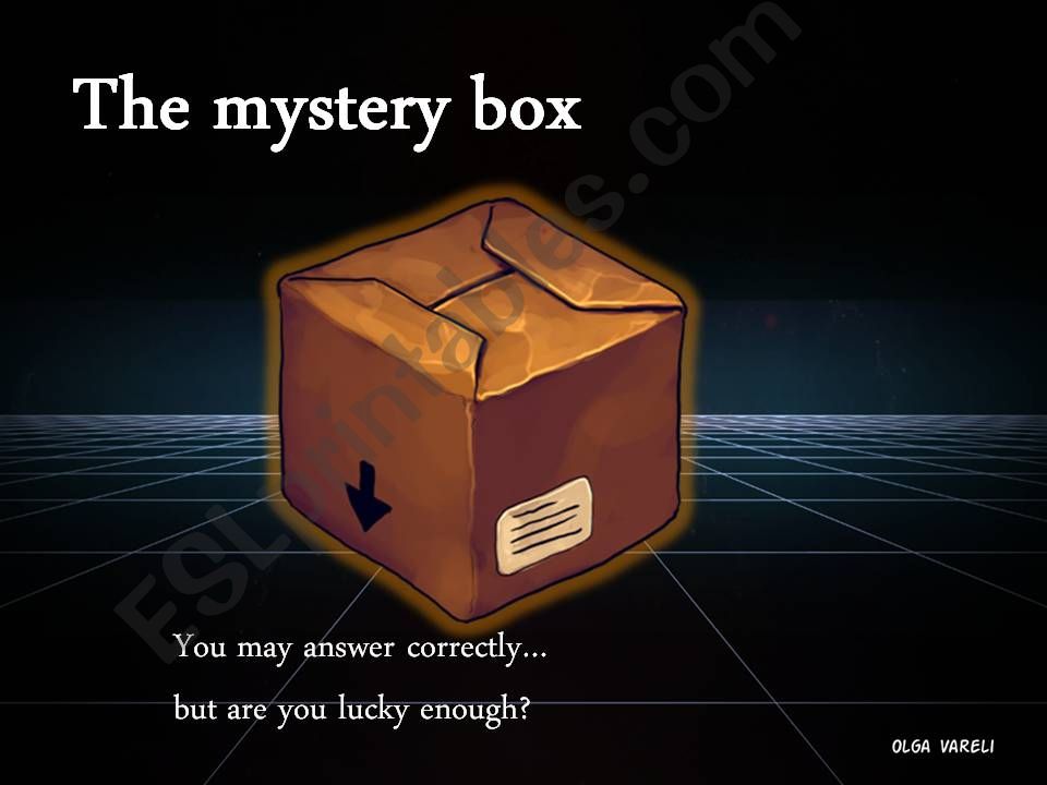 MYSTERY BOX! ANIMATED INTERACTIVE GAME!