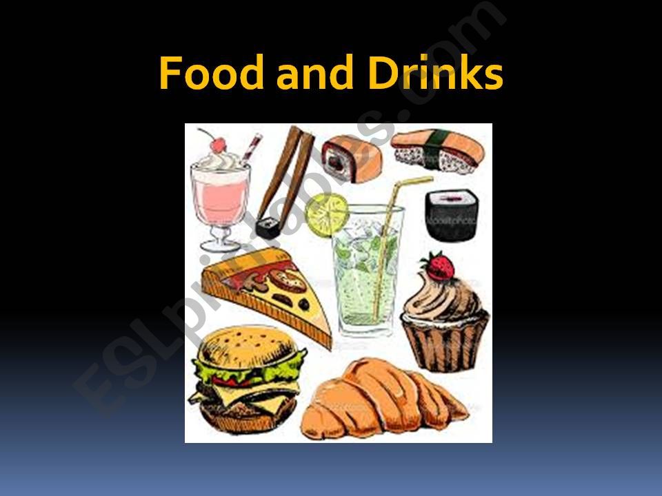 Food and Drinks conversation powerpoint