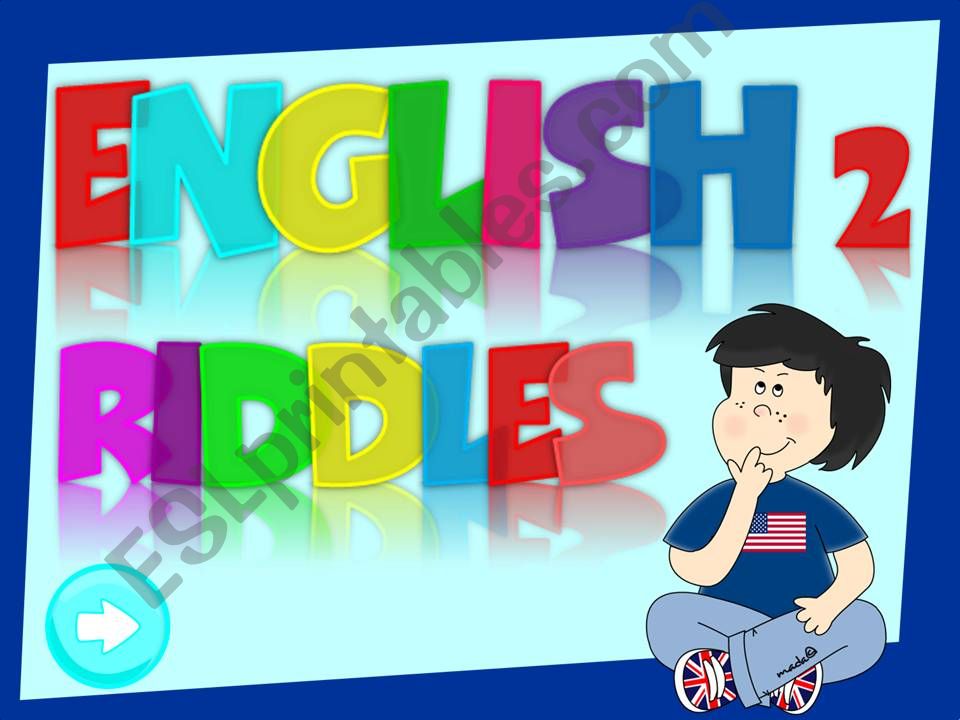 English riddles 2 (1/2) powerpoint