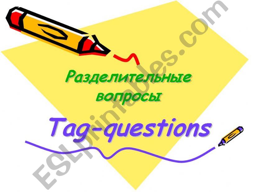 Tag-questions powerpoint