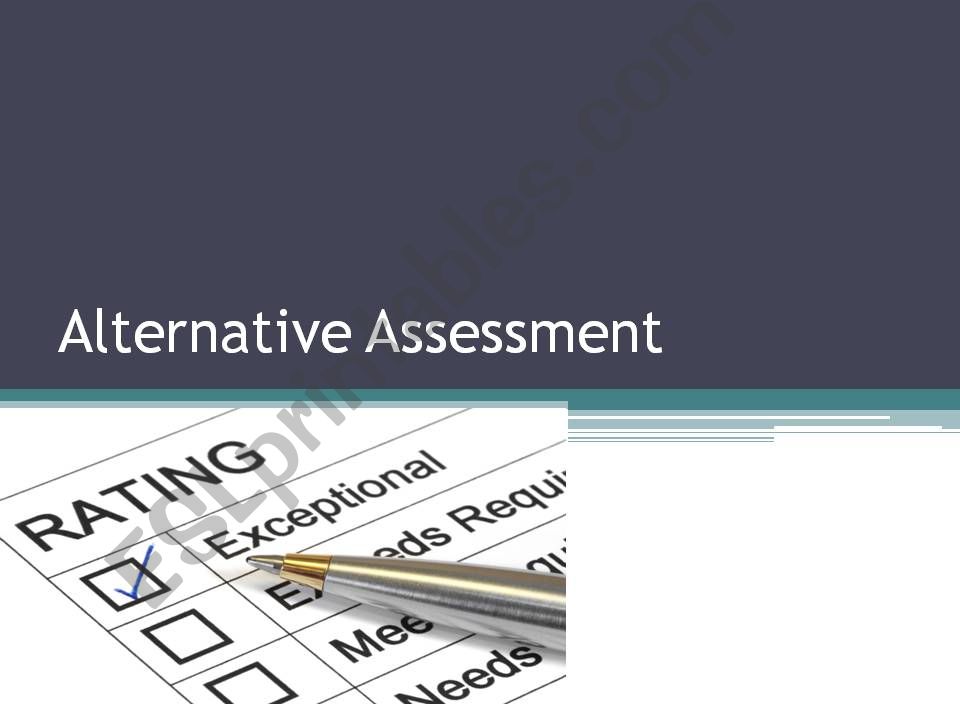 Alternative Assessment powerpoint