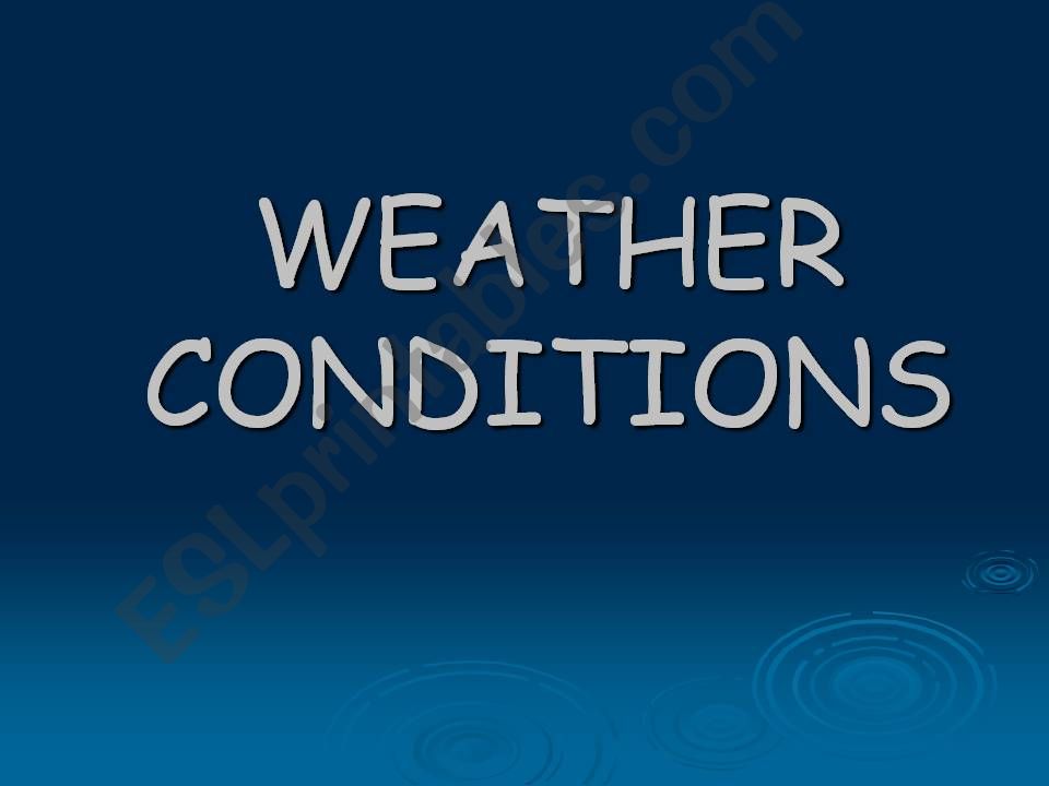 weather conditions powerpoint