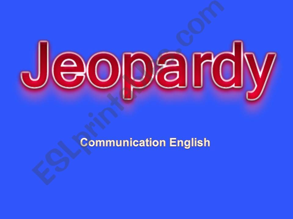 Jeopardy Quiz Game (automated)
