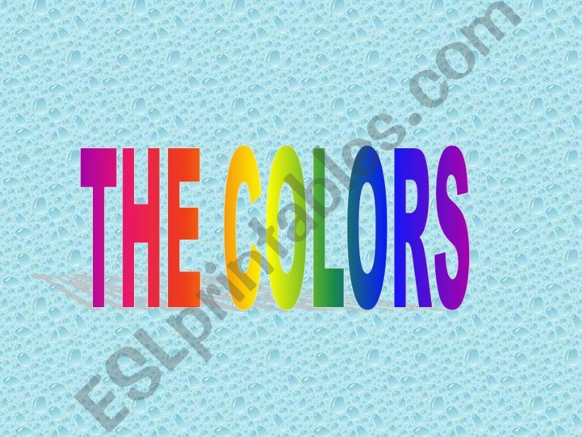 The colors powerpoint