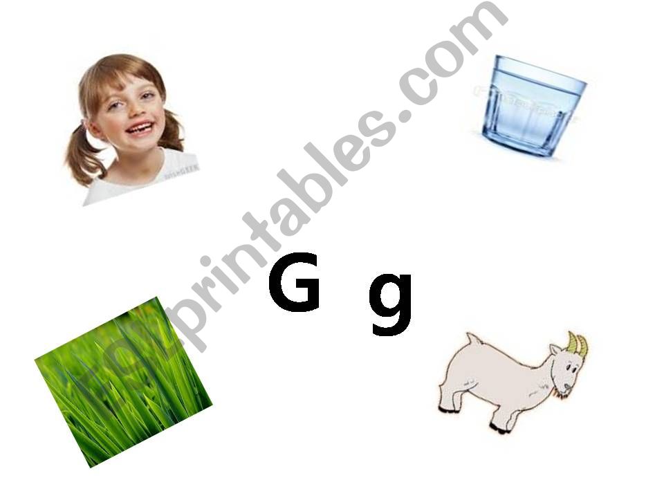 First Letter Phonics G-T powerpoint
