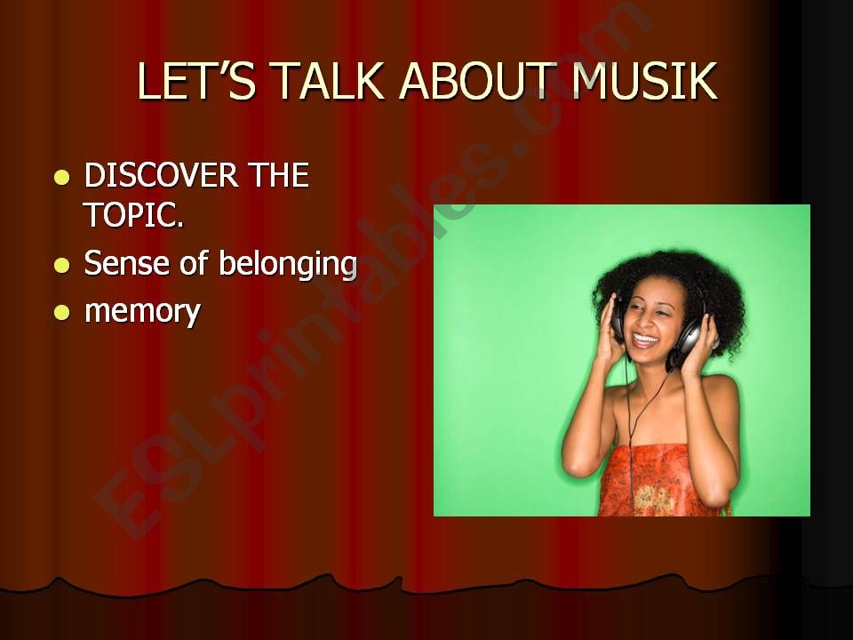 Lets talk about music powerpoint