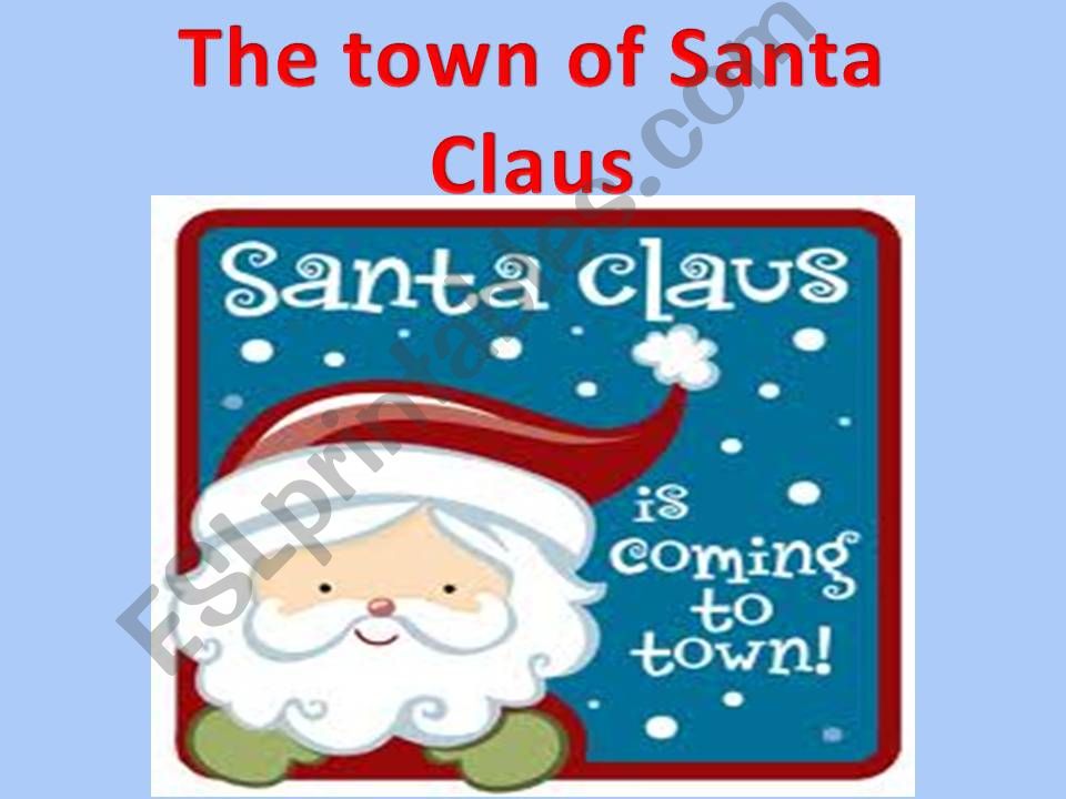 the town of santa powerpoint