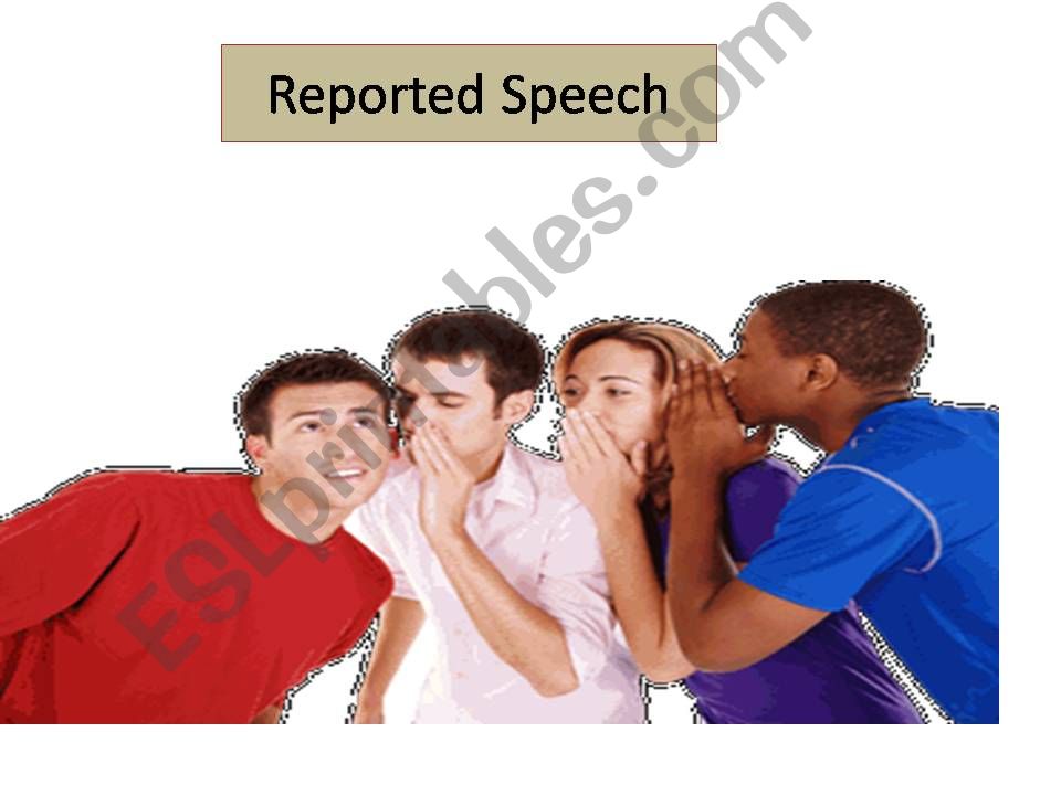 Reported speech powerpoint