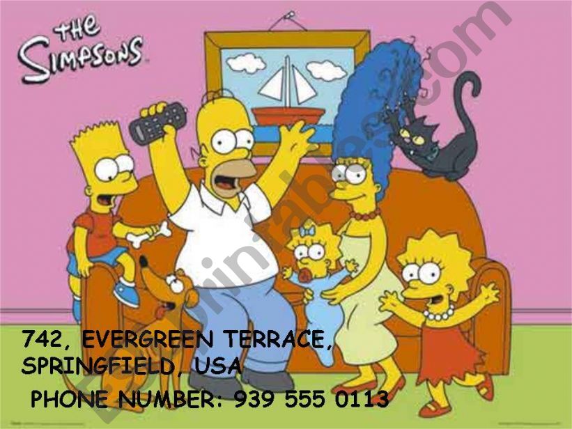 the simpsons family powerpoint