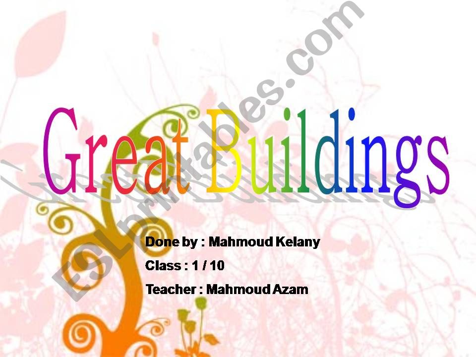Great Buildings powerpoint
