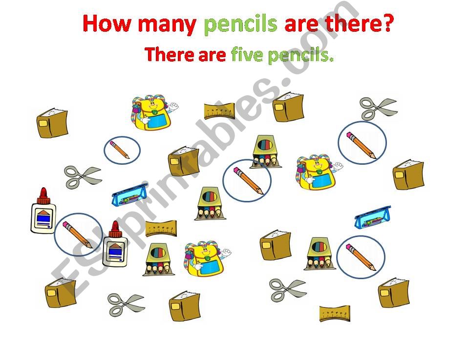How many.....are there? (Classroom objects)