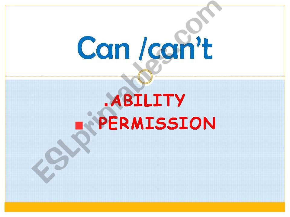 can/cant powerpoint