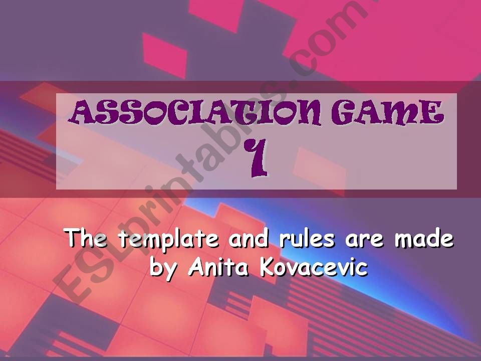 Animals Association Game 1 powerpoint